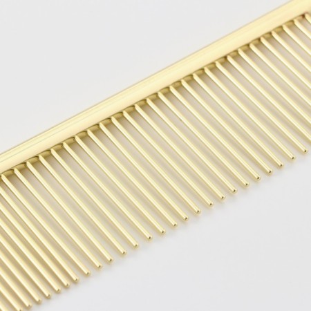 A comb for wool with galvanic coating, 18.8 x 4.2 cm, golden-2