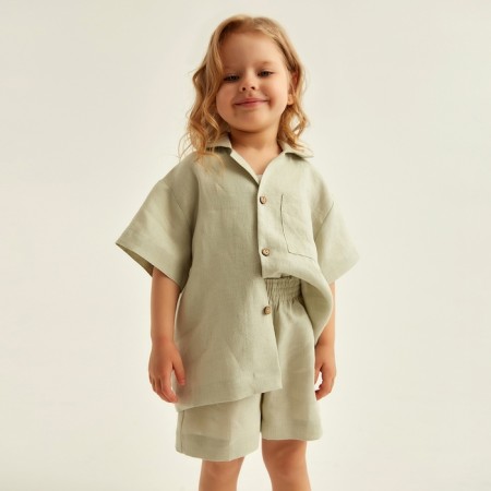 DECHELD HOME HOME (shirt and shorts) SL Home P 36 (134-140), light green