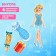 Magnetic game "Dress the doll: visiting the Snow Maiden"