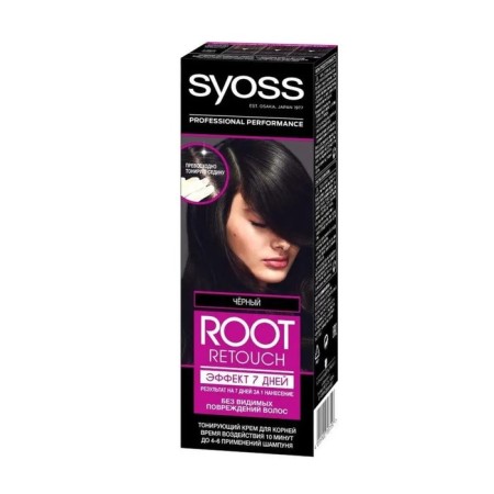Syoss Root Retouch, black, 60 ml tinting cream for hair
