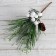 Decor "Winter Charm" White Berries and a bump 19 cm