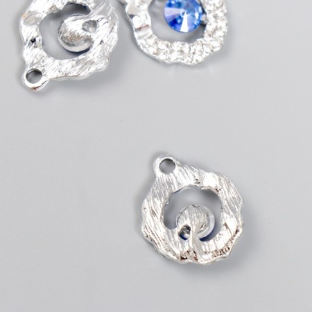 Decor for creativity metal, rhinestones "Ocean Soul" 2x1.5 cm-1