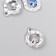 Decor for creativity metal, rhinestones "Ocean Soul" 2x1.5 cm