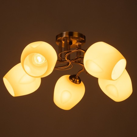 Belinda chandelier 5x40W E27 bronze 49x19x23cm-2