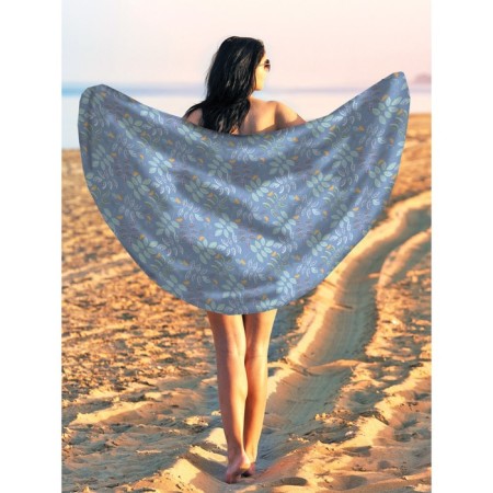 Pareo and beach rug "Nature", d = 150 cm