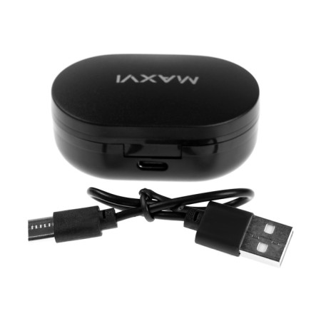 Maxvi Maxvi Maxvi MaxVi-101bt Up, TWS, vacuum, microphone, BT 5.3, 200 mAh, black-6