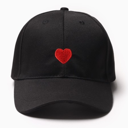 Women's cap minku "heart", black color, size 56-58-1