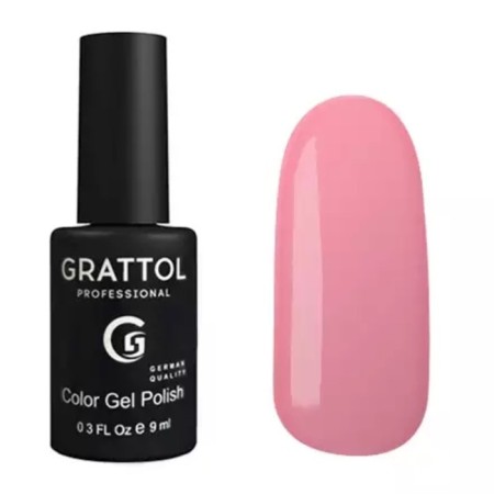 Grattol Color Gel Polish, No. 107 Sweet Pink, 9 ml