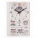 Carting clock, interior "Rules of our house", smooth move, 1AA, 57 x 35 x 4 cm