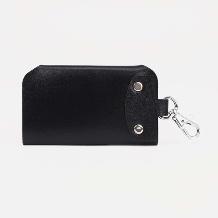 Key on the buttons, length 11 cm, 7 carabiners, black color-1