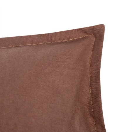 Ethel pillow, 45x45+1 cm, brown, 100% cotton-4
