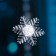 LED toy on Velcro "Snowflake" 11 cm, batteries Lr44x3, glow of multi