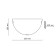 Bra Sonex. Vuale, 100W, E27, 300x160 mm, white color