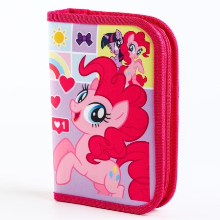 Penal frame, 1 section, 140x210x40 mm, hinged pocket, fabric, My Little Pony-2