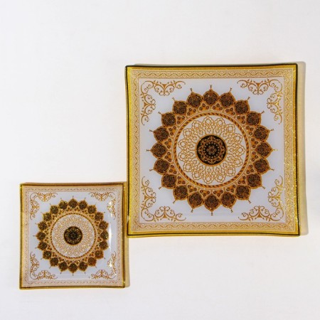 Table set, 7 items: 30 × 30 cm - 1 pc, 18 × 18 cm - 6 pcs-1