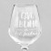 Glass for the wine "Food, Wine", engraving, 350 ml