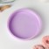 Baking uniform “Circle”, silicone, 22 × 3 cm, internal d = 20 cm, lilac color