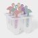 Flamingo ice cream form, 12.5 × 11.5 × 14.5 cm, 6 cells, color mix