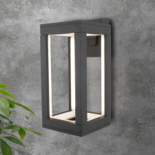 Уличный светильник настенный, светодиодный Elektrostandard, Frame, 165х120х280 мм, 12Вт, LED, 550Лм, 4000К, цвет серый