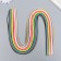 Strips for Quilling "Color" (NR 240 strips) Width 0.3 cm length 54 cm 26x11x0.5 cm