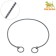 Collar - Boat "Cobra", 50 cm, chain thickness 4 mm, black