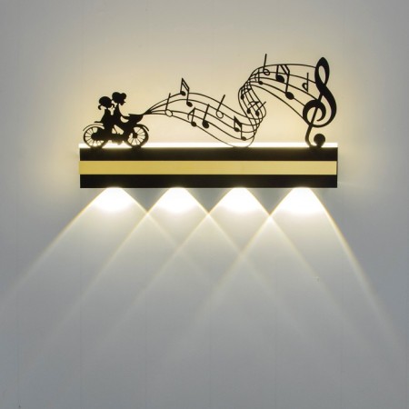 Bra "Song" LED 4000K 12W Black 38x20x4cm