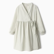 Dress for girls Minaku: Cotton Collection pistachio color, height 122 cm