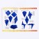 Set for origami with stickers "World of Dragons"