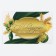 Stick on the bottle "CHAMPANENENT", Green with gold, 12 x 8 cm