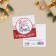 Mini-postcard "Happiness to the house", 7 x 7 cm, New Year