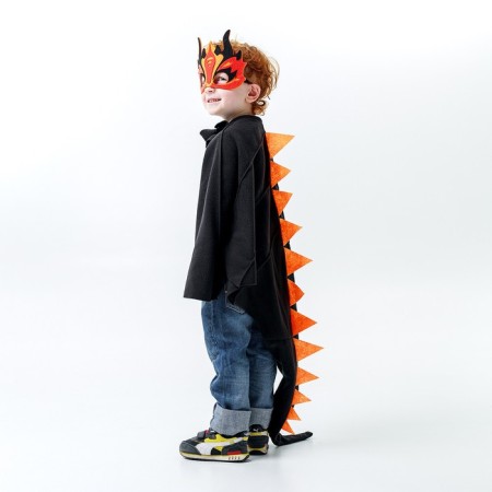 Carnival set "Black Dragon", cloak and mask-3