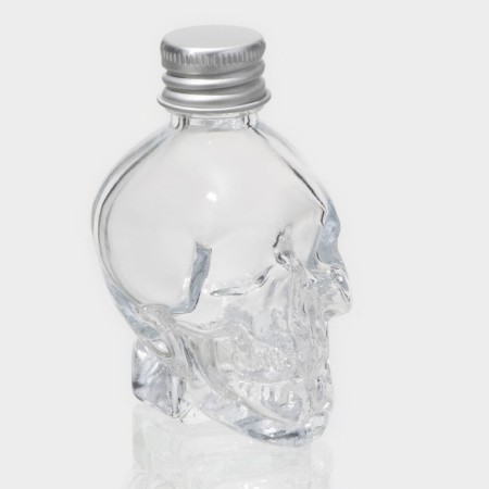 Glass jar for spices with a metal lid "Skull. Halloween ", 30 ml, 4 × 5.5 × 7 cm