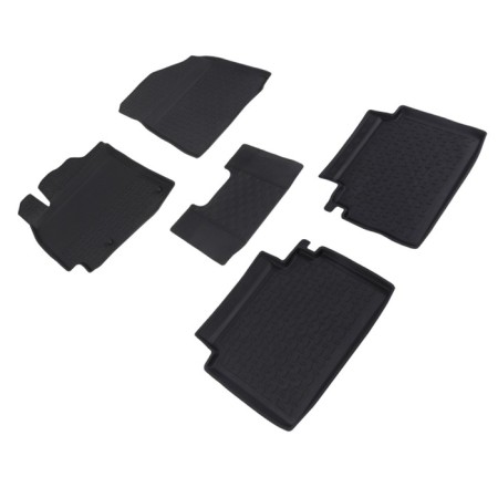 Rubber rugs with a high side for Kia Cerato IV, 2018-N.