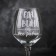 Glass for the wine "Food, Wine", engraving, 350 ml