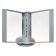 Demosystem of a desktop rotating on 10 panels A4 Calligrata, gray