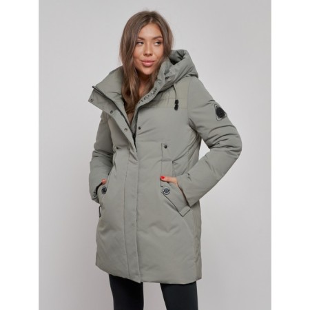 Winter Winter jacket, size 42, khaki color-8