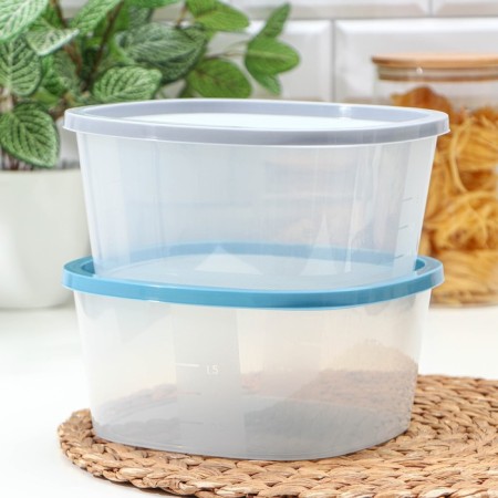 Container for products with a measuring scale "Biofresh", 2.65 l, color mix-4