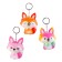 Meak - squeeze "foxes" on a key fabric, species mix