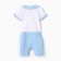 Body children's color white-blue (62 (1-3 months)