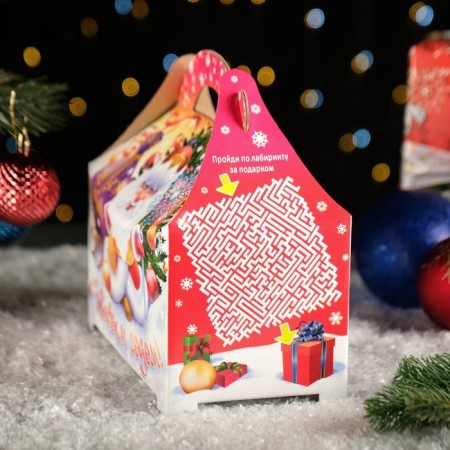Gift box "Santa Claus with a staff", 17 x 23 x 12.5 cm-2
