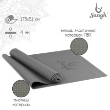 Sangh yoga rug, 173 × 61 × 0.4 cm, gray color