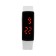 Watch of wrist, electronic children's "glare", silicone strap, dial 5 x 2 cm, white