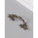 Handway for the casket Metal "Plant branch" Bronze 12.8x4 cm