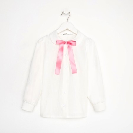Children's shirt KAFTAN, size 34 (122-128 cm), white color-8