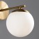 Bra Freya Fr5230WL-01BS Marble, 210x210x200 mm, E27, 1x60W, brass color