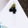 Candle for the cake, number "4", 12 x 3.5 cm.