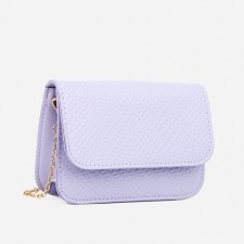 Baby bag on magnet, long chain, lilac color