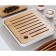 Tray for the tea ceremony, 20 x 20 x 2.5 cm, white pallet