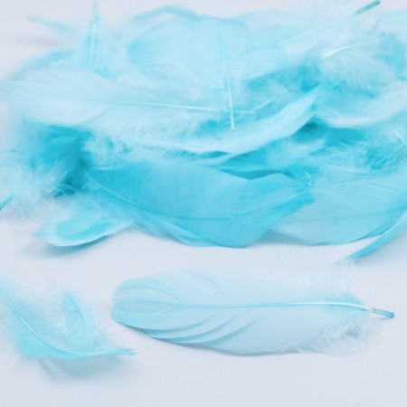 Filler of feathers for balls and gifts, mint, 10-12 cm 8 g-1