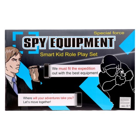 Game set of a double agent spy: 2 pistols, 2 walkie -talkies, hours, compass, binoculars-12